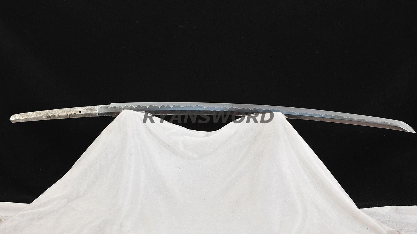 Shirasaya Katana Honsanmai Clay Tempered Traditional Polish full tang sharp
