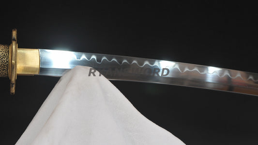 Tachi 1095 High Carbon Steel Clay Tempered full tang sharp japanese sword