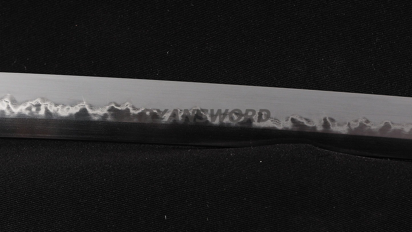 Tamahagane Shirasaya Katana Japanese Sword Clay Tempered Hand-Polished