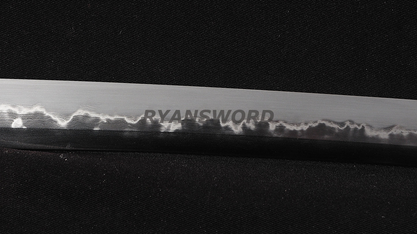 Tamahagane Shirasaya Katana Japanese Sword Clay Tempered Hand-Polished