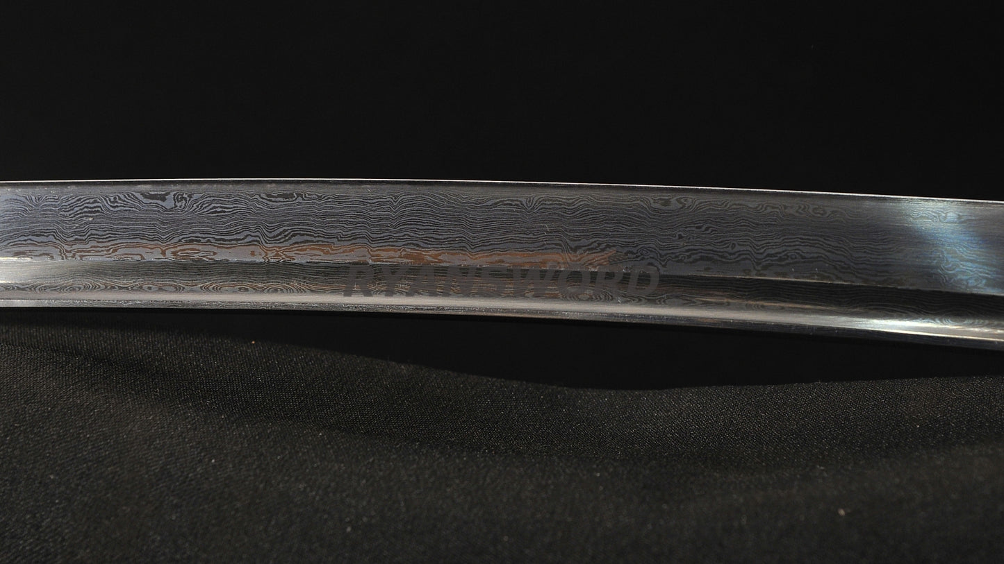 Razor Sharp Wakizashi Folded Steel Blade Iron Fittings Japanese swords