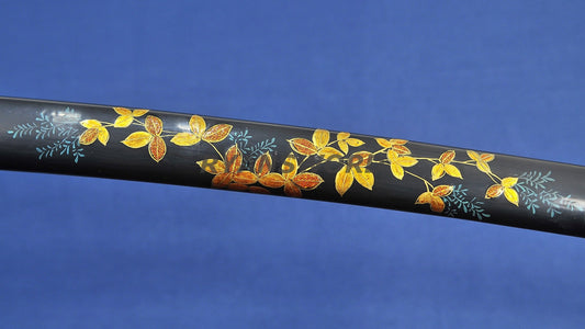 Katana 1095 Steel Clay Tempered lacquer Painting Saya japanese sword full tang