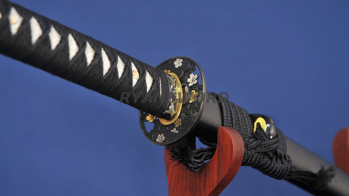 katana T10 Steel Clay Tempered High-End Polish top quality japanese sword