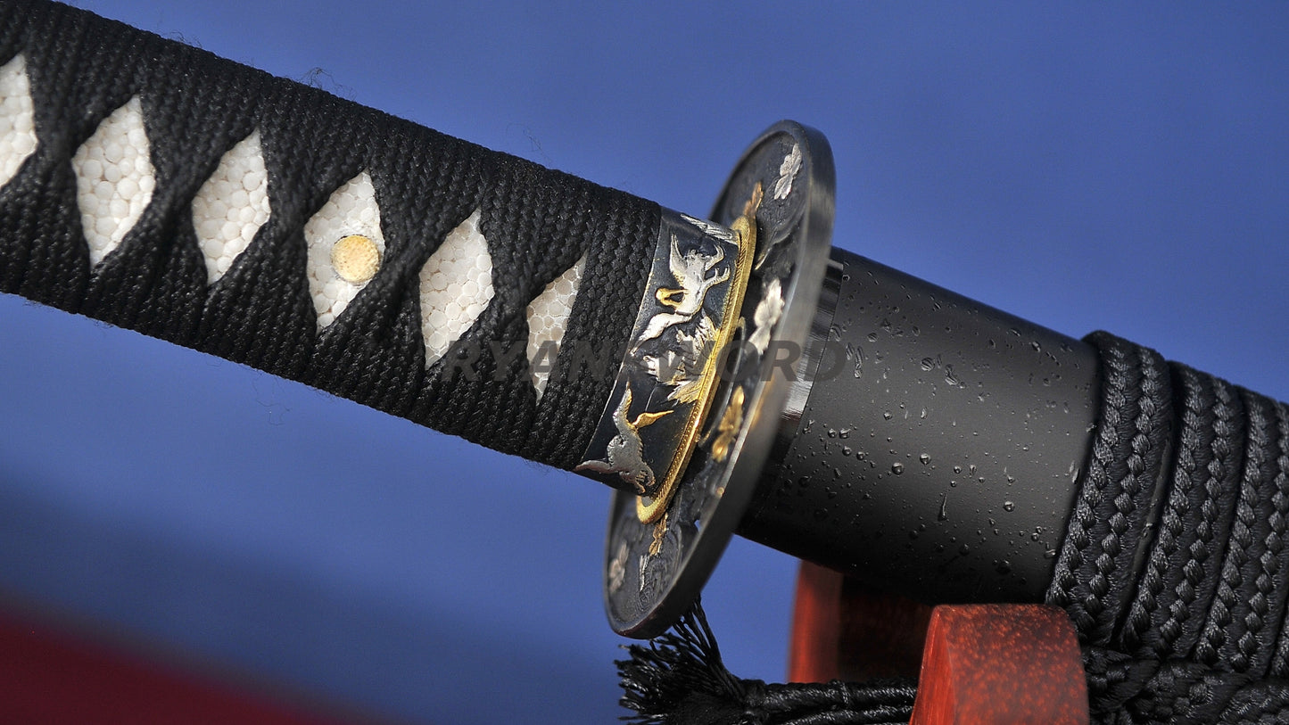 katana T10 Steel Clay Tempered High-End Polish top quality japanese sword