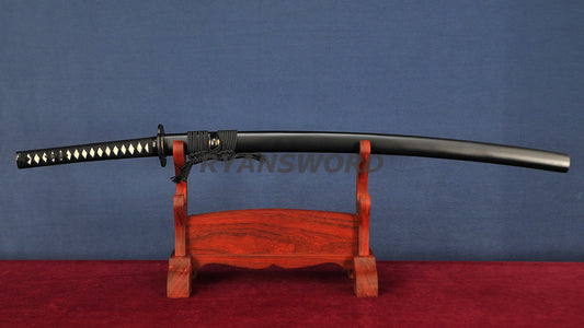 T10 Steel Clay Tempered Katana iron tsuba japanese sword full tang