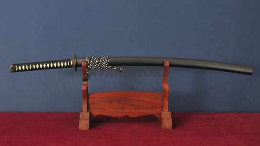 Katana 1095 High Carbon Steel Wolf Tsuba Japanese swords full tang