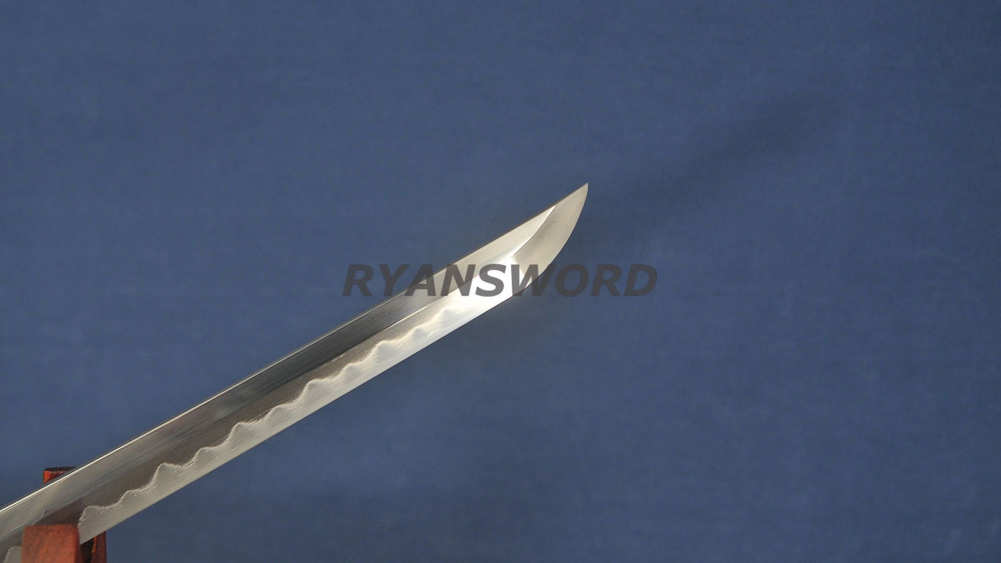 katana Honsanmai Clay Tempered Hazuya Polish Mantis Theme Fittings full tang