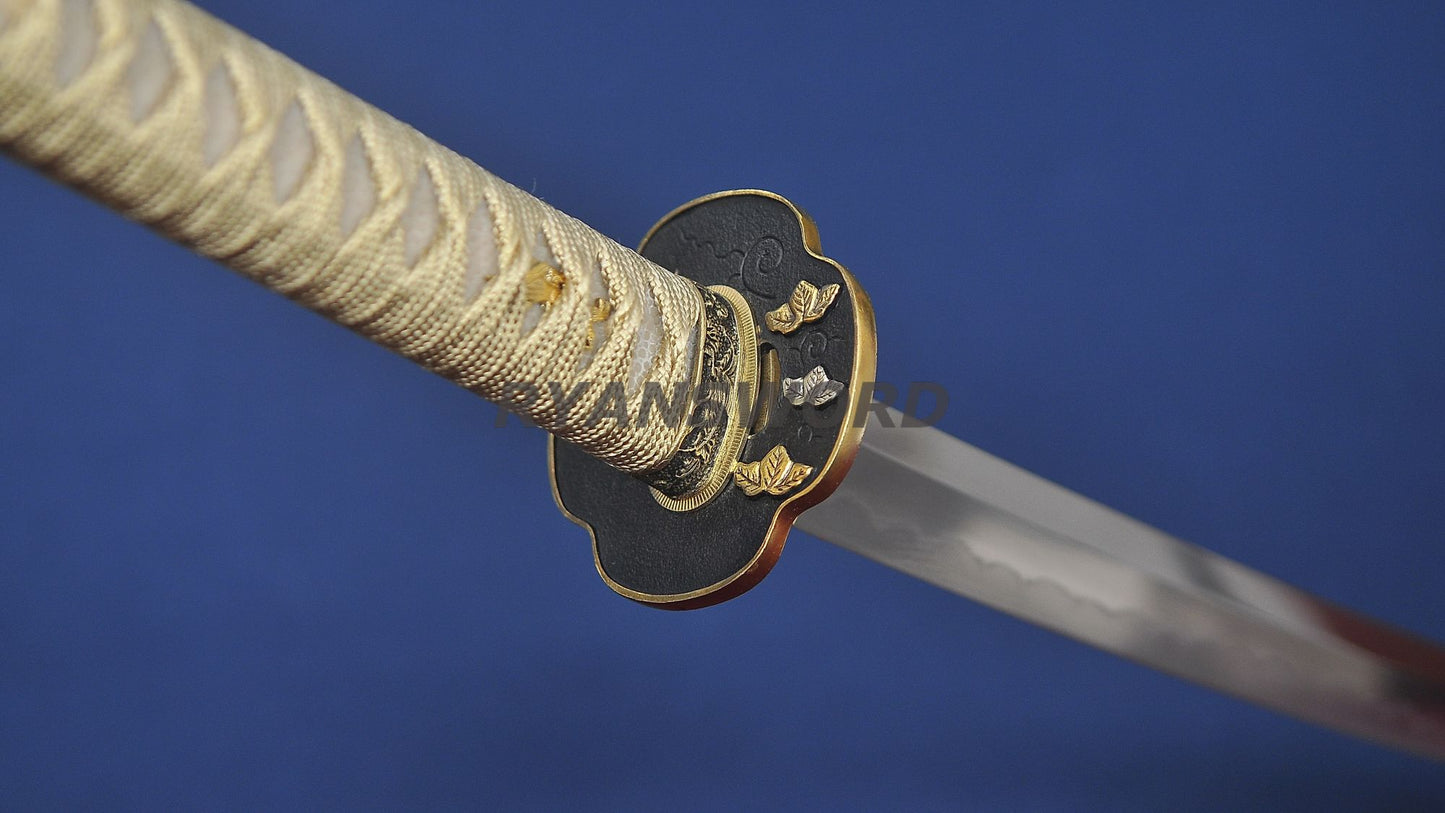 katana Honsanmai Clay Tempered Hazuya Polish Mantis Theme Fittings full tang