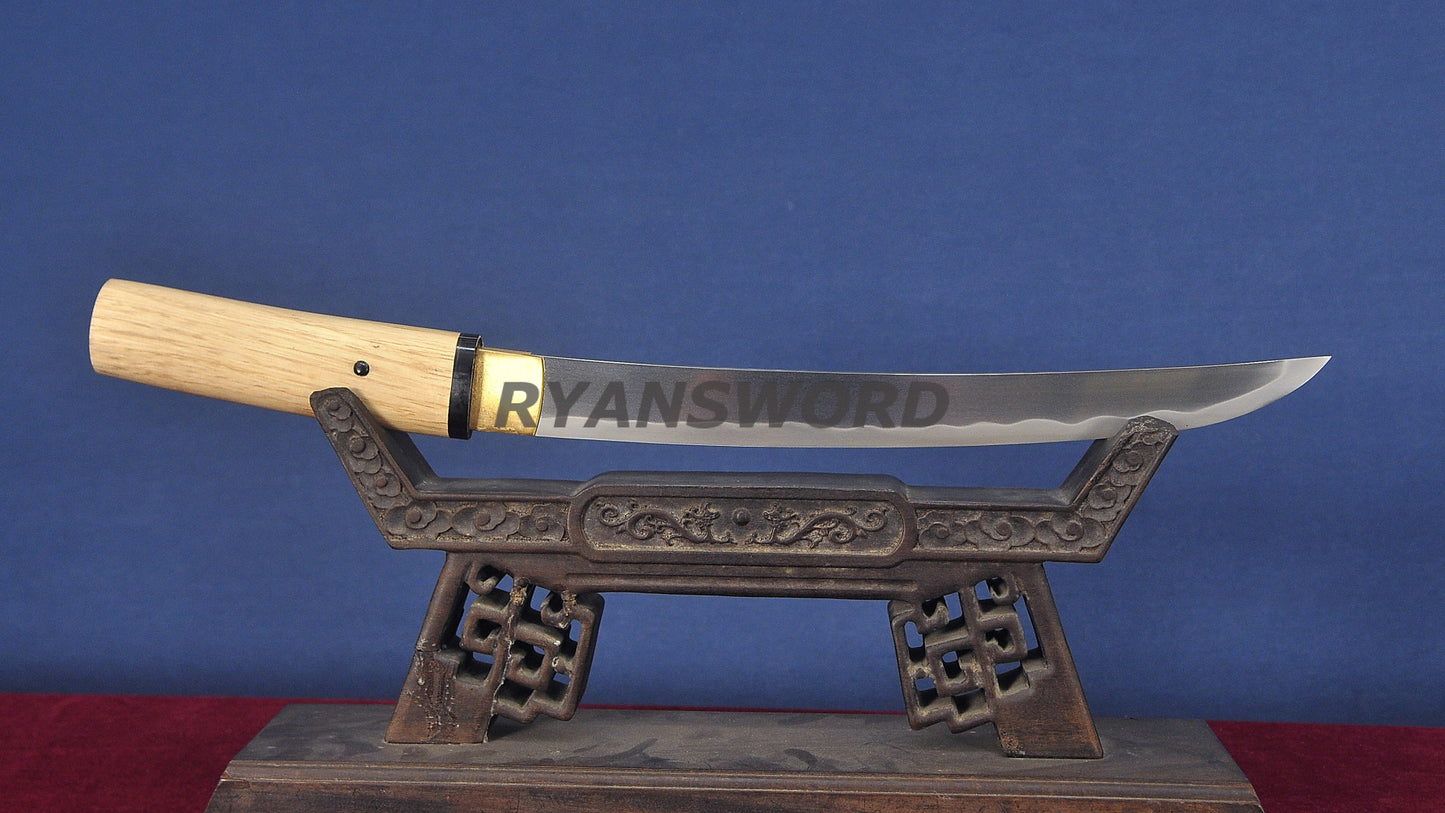 Tanto 1095 Steel Clay Tempered Traditional Polish battle ready sharp