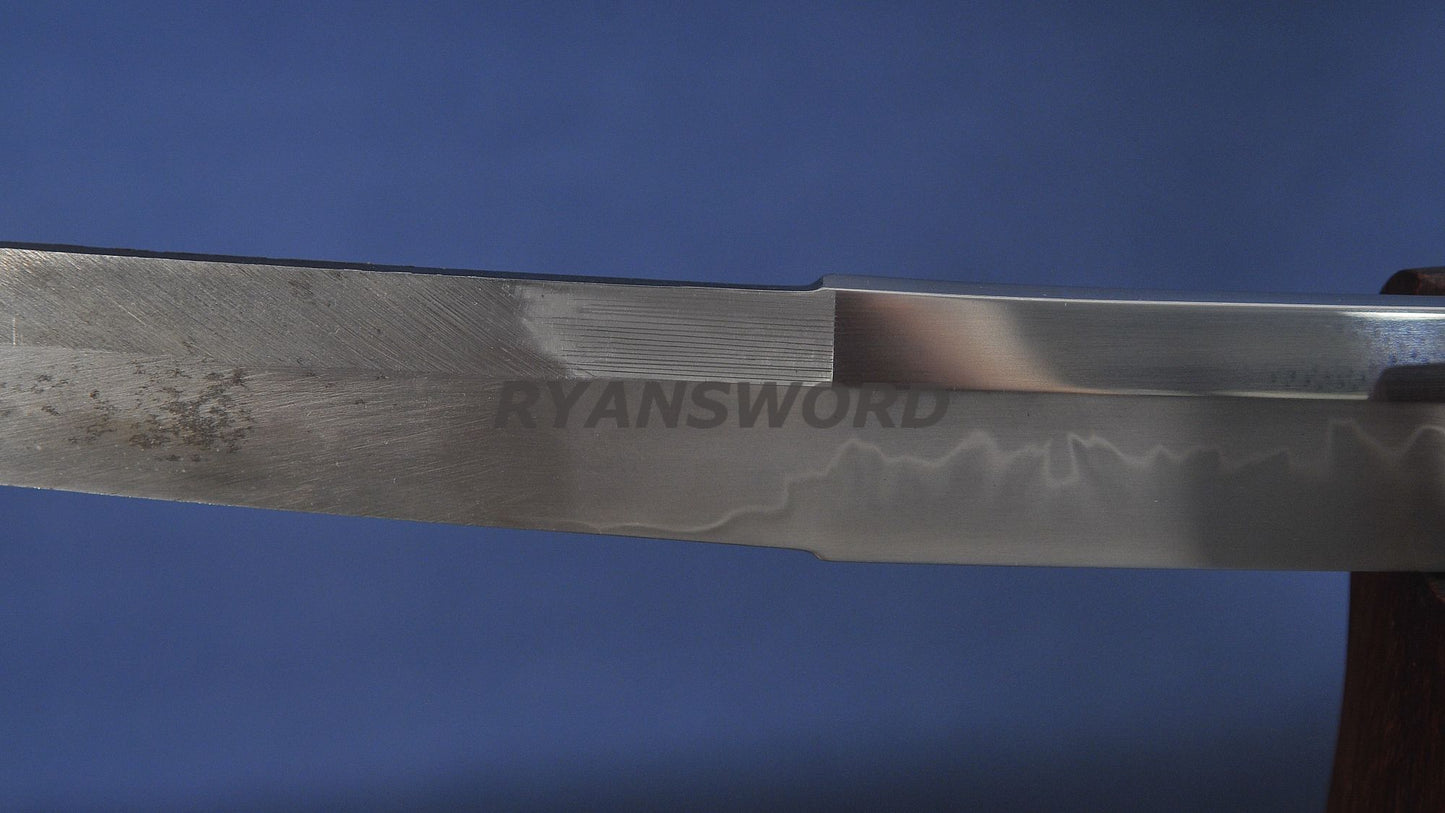 Katana 1095 High Carbon Steel Clay Tempered with Engraving Full tang Ray skin saya