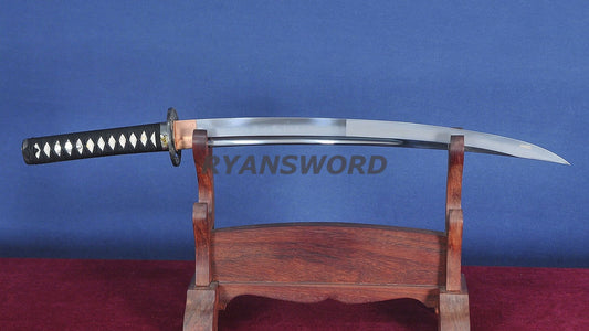 Osoraku Wakizashi Aikuchi Clay Tempered Hazuya Polish Sharp japanese swords