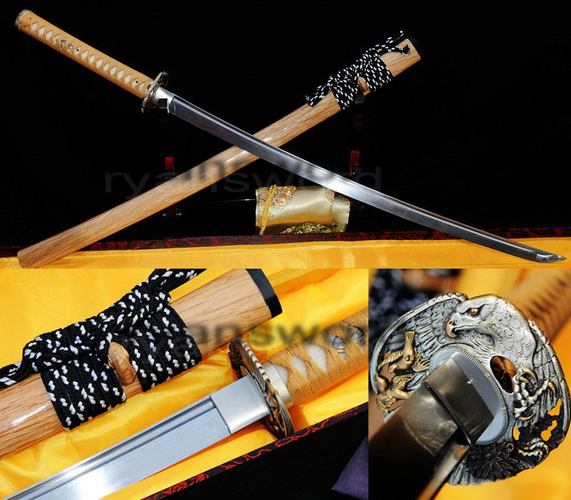 T10 Steel Clay Tempered Katana japanese sword for samurai battle ready top quality