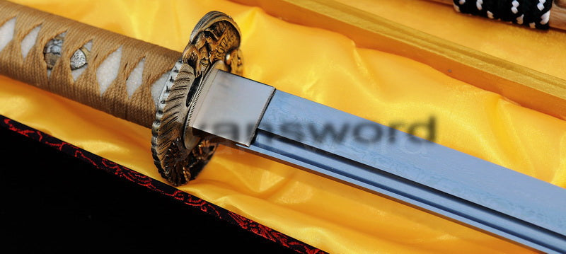 T10 Steel Clay Tempered Katana japanese sword for samurai battle ready top quality