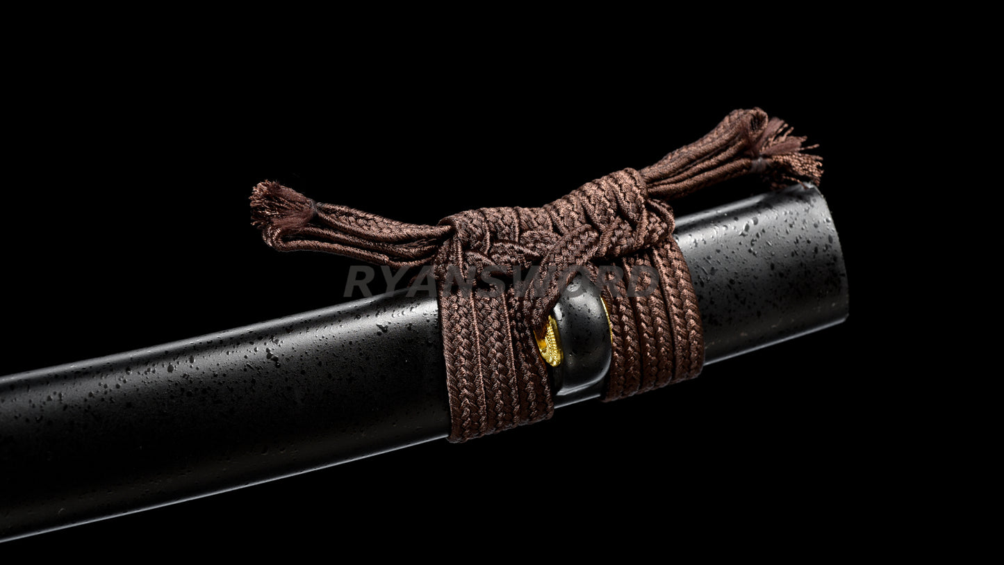 Wakizashi 1095 High Carbon Steel Clay Tempered full tang sharp japanese sword