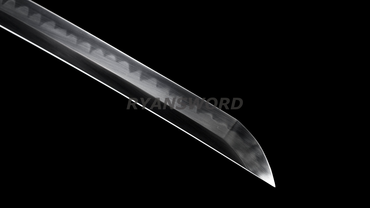 Baisho Katana+Wakizashi Japanese Sword Set Redwood Shirasaya full tang Sharp