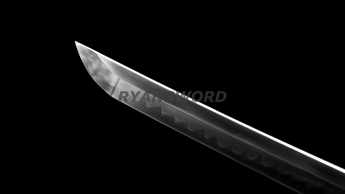 Baisho Katana+Wakizashi Japanese Sword Set Redwood Shirasaya full tang Sharp
