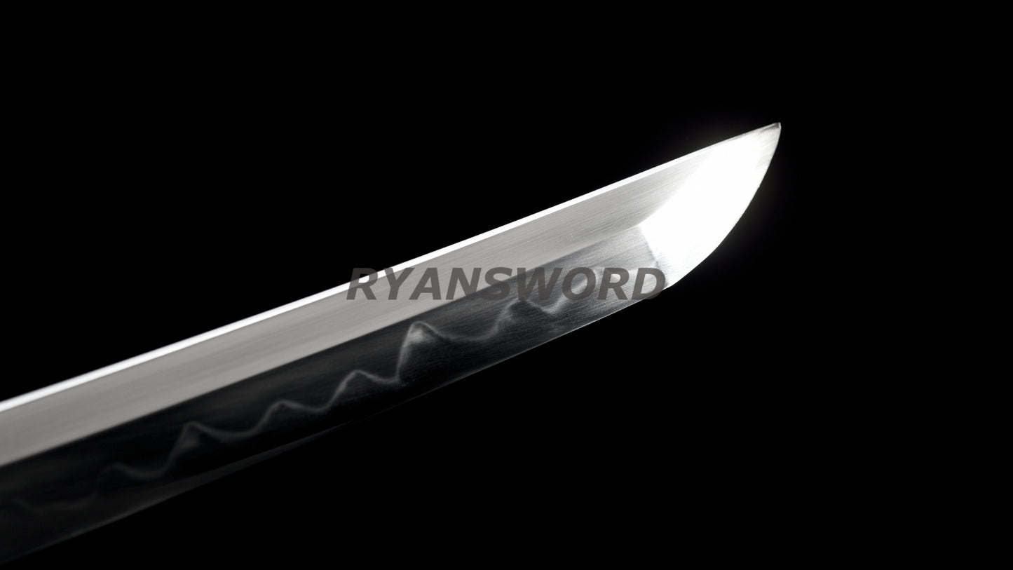 Baisho Katana+Wakizashi Japanese Sword Set Redwood Shirasaya full tang Sharp