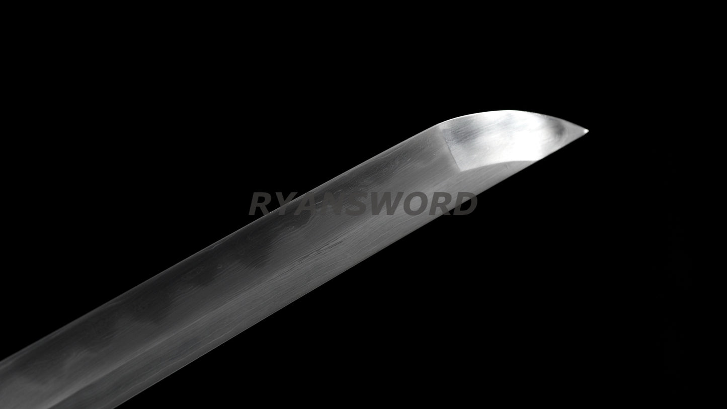 Japanese Sword Set Katana+Wakizashi+Tanto Honsanmai Clay Tempered
