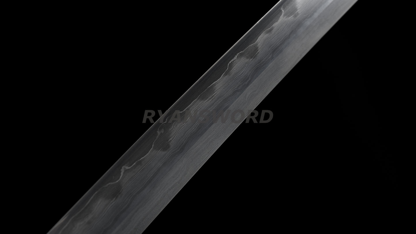 Japanese Sword Set Katana+Wakizashi+Tanto Honsanmai Clay Tempered
