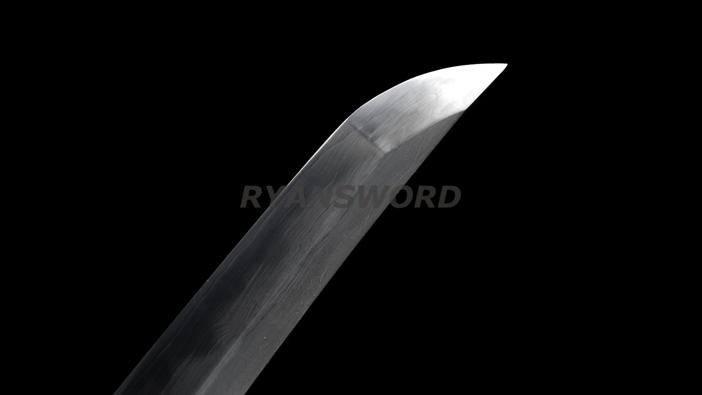 Japanese Sword Set Katana+Wakizashi+Tanto Honsanmai Clay Tempered