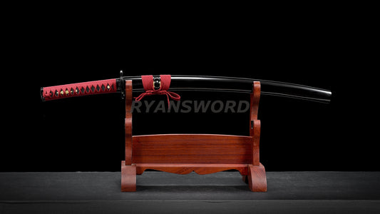 Wakizashi Damascus Folded Steel Full Tang japanese sword for samurai sharp