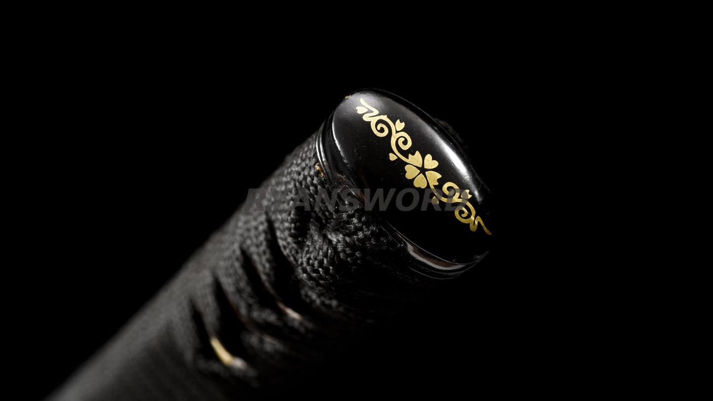 Nodachi 1095 Steel Japanese Long Sword Iron Tsuba Full Tang Battle Ready Sharp