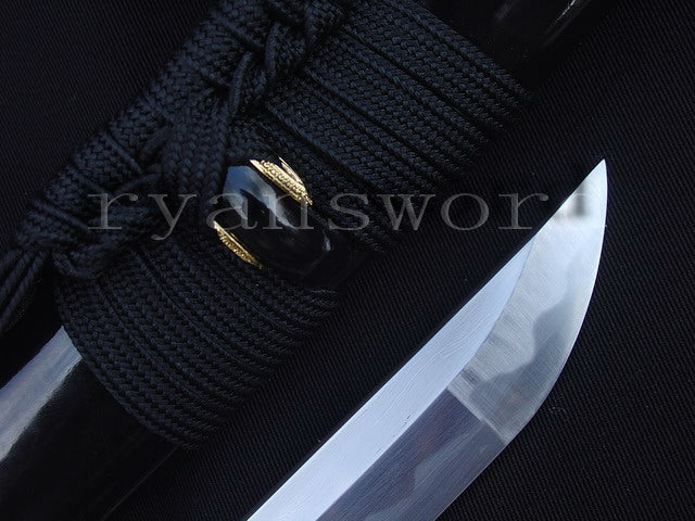 Katana 1095 High Carbon Steel silver plated tsuba full tang sharp battle ready blade