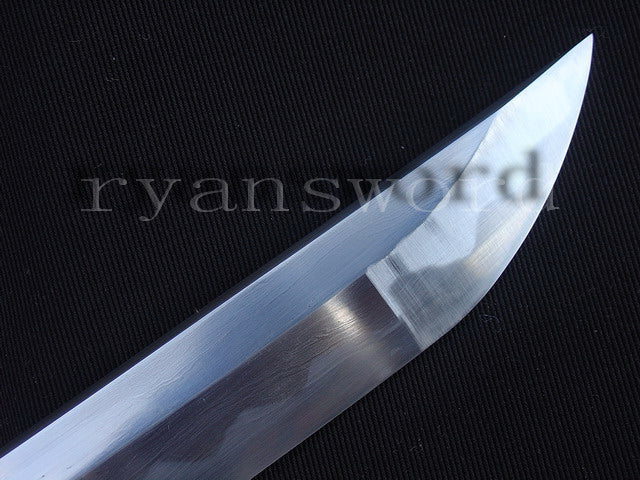 Katana 1095 High Carbon Steel silver plated tsuba full tang sharp battle ready blade