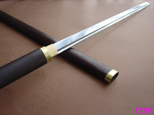 Ninja top quality wood saya brass fitting Juhe Knife Sword for Japanese samurai