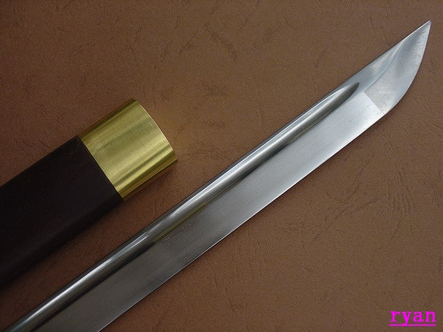 Ninja top quality wood saya brass fitting Juhe Knife Sword for Japanese samurai