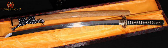 Authentic Katana swords full tang iron suba T10 steel clay tempered full wrap rayskin saya