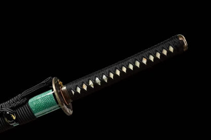 Authentic Katana swords full tang Tiger tsuba Folded steel clay tempered honsanmai