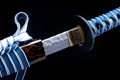 Stormtrace Fang Katana – Folded Steel Full Tang Sword