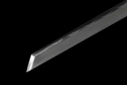 Ninja top quality shining saya Juhe Knife Sword folded pattern steel real hamon blade handcraft forcollection