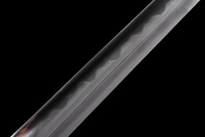 Ninja top quality Juhe Knife Sword folded pattern steel real hamon handcraft for practice collection