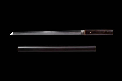 Ninja top quality Juhe Knife Sword folded pattern steel real hamon handcraft for practice collection