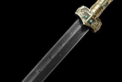 Chinese top quality Han Sword folded pattern steel handcraft best for collection