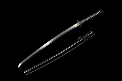 Authentic Katana swords full tang Dragon tsuba Folded steel clay tempered honsanmai