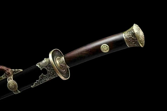 Chinese top quality Ancient Sword flowers style fitting handcraft best for collection