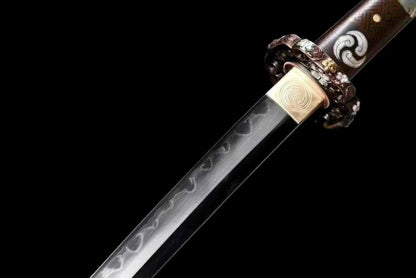 Tachi Clay Tempered Hazuya Polish Abrasive Gold-Plated Copper Fittings full tang sharp