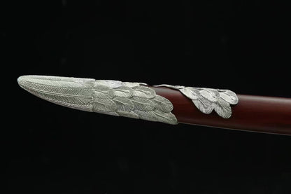 Chinese top quality Ancient Dao Sword feather style fitting handcraft best for collection