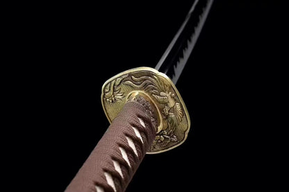Authentic Katana swords full tang copper tsuba T10 steel clay tempered good gift for boy freind