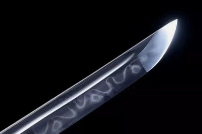 Authentic Katana swords full tang T10 steel Hitatsura clay tempered sharp battle ready can cut tree