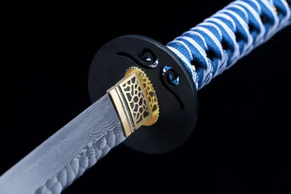Stormtrace Fang Katana – Folded Steel Full Tang Sword