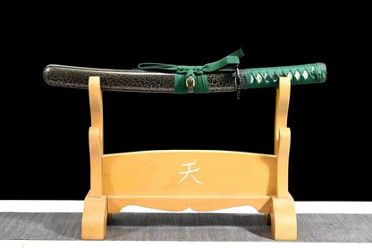 Tanto Japanese Short Sword 1095 High Carbon Steel Clay Tempered Full tang Sharp