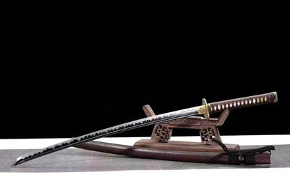 Authentic Katana swords full tang copper tsuba T10 steel clay tempered good gift for boy freind