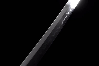 Authentic Katana swords full tang full wrapped rayskin saya T10 steel clay tempered