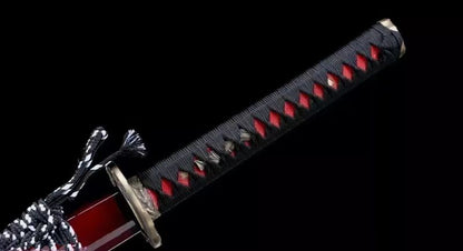 Authentic Katana swords full tang T10 steel Hitatsura clay tempered sharp battle ready can cut tree