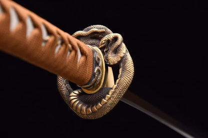 Emberfang Steel Katana – Clay Tempered T10 Full Tang Blade