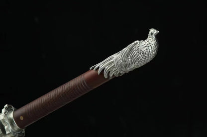 Chinese top quality Ancient Dao Sword feather style fitting handcraft best for collection